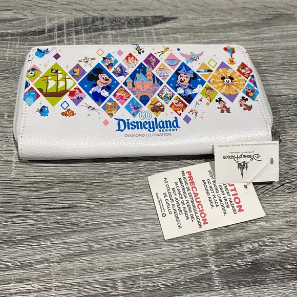 Disney Handbags - Disneyland Resort 60th Anniversary Zippered Wallet